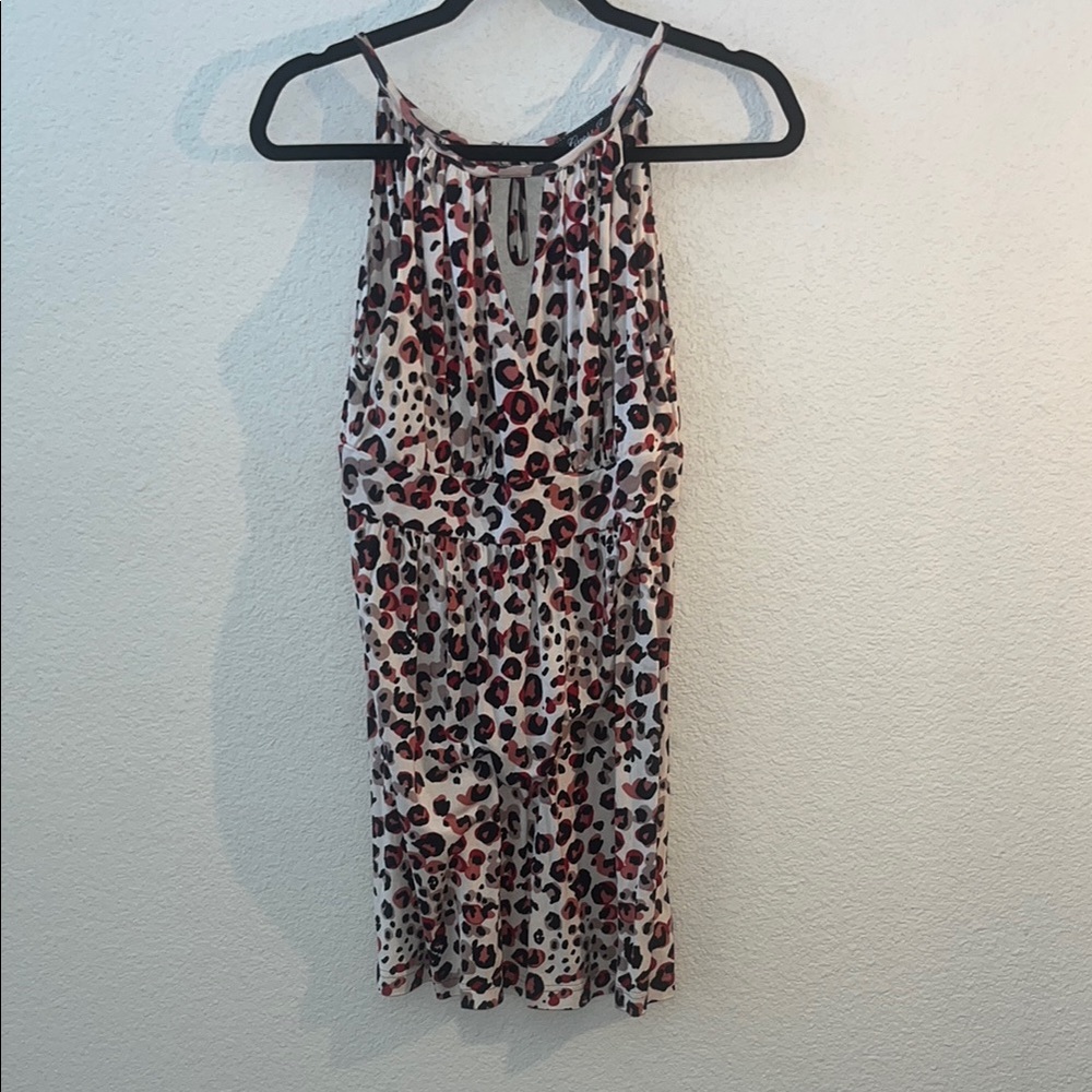 Guess Brown and Black Halter Mini Dress